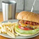 サルサチーズバーガーポテトドリンクセット（ビフテックバーガー）