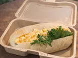 ふわふわタマゴサラダパン（食酒場Nest広尾）