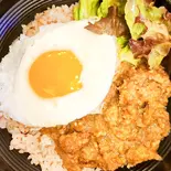 カパオライスお茶つき（おばんざいや早乙女 銀座本店）