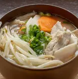 たっぷりもやし豚汁（豚汁と米 一之江店 Pork soup and rice）