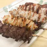 おまかせ串5本盛り(しお)（宮原元気酒場もつ焼きエビちゃん）