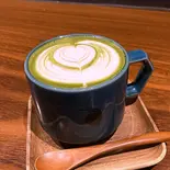 抹茶ラテ(hot)（自家焙煎珈琲みじんこ）