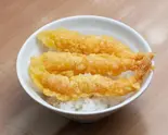 小エビ天丼(ミニ)とお蕎麦(温)のセット（新八）