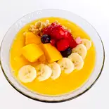 南国ボウル(パイナップル×マンゴー)Tropical Bowl (Pineapple & Mango)(【ヘルシーアサイーボウル】&【グリークヨーグルト】 GOODスムージー 錦糸町店 Acai Bowls and Smoothies)
