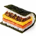 辛子高菜(旨辛)「Spicy Mustard Greens」（ポーたま 博多マルイ店 【沖縄発ポーク卵おにぎり専門店】）