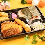 ミンチカツ明太のり弁当 Minced Meat Cutlet and Pollack Roe Nori Seaweed Bento Box（金の羽根たまご）