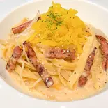 たくあんの和風カルボナーラ(無二華)