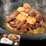 特撰3種弁当(牛ホルモン・牛中落ちカルビ・牛バラ)（絶品ホルモン 恵比寿 博多店）