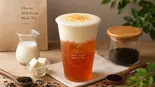 チーズミルクフォーム紅茶（台湾唐揚げ ジーパイ先生  上野店Taiwanese Fried Chicken FAST FOOD）