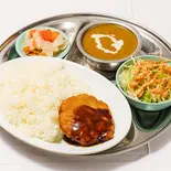 メンチカツカレーセット(mince cutlet curry set)（ナマステ ネパール 板橋本町店）
