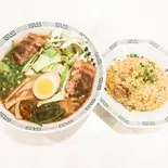 太肉麺(ターローメン)とチャーハンセット(熊本桂花ラーメン新宿西口店)