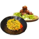ふわふわ鶏団子の甘酢炒飯弁当（中華酒場アイニー）