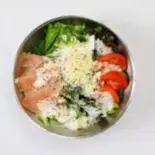 半熟卵のシーザーサラダ（1キロ飯工房 食らいやがれ 平岸店）