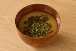 あおさの味噌汁 Aosa Seaweed Miso Soup（【十八穀米＆美食美人】どんぶりde健康ごはん 幡ヶ谷店）
