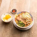 サバみそらーめん+玉子かけごはん（元祖 吉田商店）