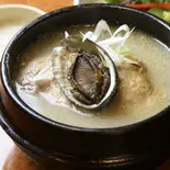 アワビ参鶏湯(ハーフ) 전복반계탕（扶餘 プヨ 電力ビル店）