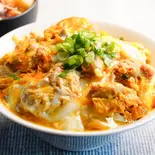 極み親子丼(鶏 80g)とハーフ豚汁 Kiwamioyakodon (80g chicken)＆Pork miso soup（【出汁の親子丼】鶏ヶ屋(TORIGAYA)～南阿佐ヶ谷店～）