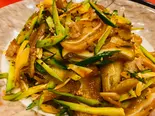 豚耳とネギの辛味冷菜（中国東北家郷料理 永利 池袋本店）