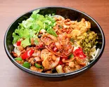 豚バラと唐辛子炒めのせミーフン（李湘潭湘菜館）