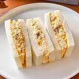 鞍手産味宝卵のタマゴサンド Egg Sandwich（QUON RIVER TERRACE）