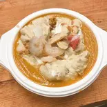 シーフードカレー/Seafood Curry（NEW NISAN INDIAN ＆ TURKIS KABUB RESTAURANT）