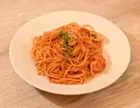 エビのトマトクリーム(パスタと定食のキッチンマサ)