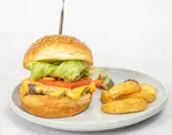 リッチチーズバーガー（HAMBURGER SHOP プラージュ）