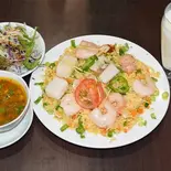 海鮮ピラフセット MIX SEAFOOD FICED RICE SET（インドネパールレストランサファル）