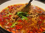 牛肉の激辛唐辛子煮込み（西安刀削麺 匠心）