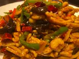 豚肉細切り甘辛炒め（西安刀削麺 匠心）