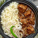 家庭豚肉カレー +ライス(普通) セット（マーグル）