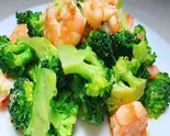虾仁西兰花  ブロッコリーとむきエビ炒め（湘味食府）