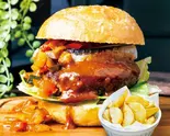 トルネード・バーガー/ポテトセット Tornado Burger/French Fries Set(トルネードバーガー TONY’S)