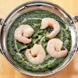 エビとほうれん草のカレー SAG EBI CURRY(アジア食堂 ハナ)