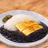 炙りチェダーチーズ黒カレー（アグー専門店 白いとんかつ 花ひらく 四ツ橋店）