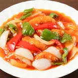 白身魚の甘酢かけ White Fish with Sweet and Sour Sauce(星宿飯店)