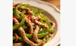 青椒肉絲ライスセット（薬膳火鍋 眞巴石）