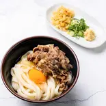 肉釜玉うどん(讃岐うどん大使 東京麺通団)