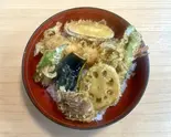 天丼(海老1本と野菜)(そば処 大むら)