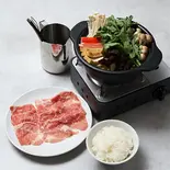 国産豚しゃぶしゃぶ定食（鍋の専門店 左舞璃菜 鳳）