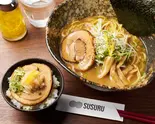 濃厚魚介らーめん+ミニ炙りチャーシューご飯セット（濃厚魚介だし専門 つけ麺 すする）