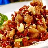 四川風雞肉と赤唐辛子炒め(辣子鸡丁)(中華市場 悟空)