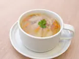 きのこと鶏の玄米スープごはん(IZAMESHI Dish)