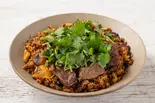 【黒】パクチー台湾炒飯 Black Taiwanese Fried Rice with Coriander（台湾牛肉炒飯 新宿店 Taiwan Beef Fried Rice）