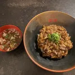 和牛丼+和牛スープ（黒毛和牛丼ぶり専門店 和牛丼 弥勒みろく）
