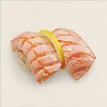 生サーモン炙り塩レモン（回転寿司みさき イセザキモール店）