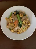 きくらげとたまご炒め（中華料理 福興飯店）