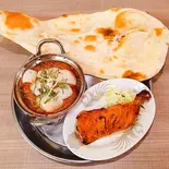 タンドリーチキン Leg1ピース1カレーセットTandoori Leg (1piece) with1CURRY Rice or Nan Set（スターケバブインドカレーハラル専門店）