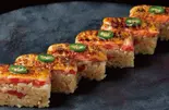 Aburiサーモン押し鮨(6貫)（Aburi TORA -熟成鮨と炙り鮨- 豊洲店）