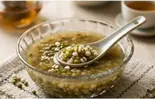 【夏限定】自家製緑豆とハト麦の冷やしぜんざい (绿豆薏米汤)（李湘潭湘菜館）